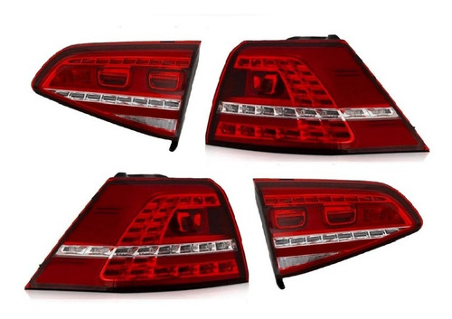 Kit Lanterna Traseira Golf Gti Mk7 Led Canto Mala 14/19 D/ E