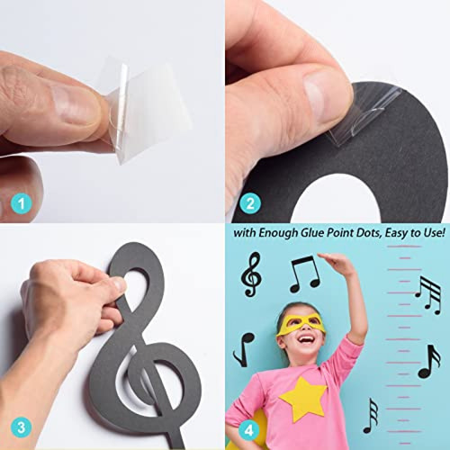 Kits De Cotillon 60 Piezas Recortes De Notas Musicales Papel