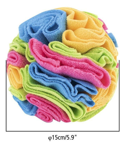 Dongker Pet Snuffle Ball, 5.9/7.9 Peluche Colorido Cachorro