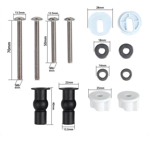 2 Tornillos Para Asiento De Inodoro, Pernos, Sujetadores,