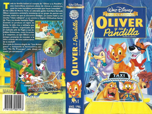 Oliver Y Su Pandilla Vhs Walt Disney Español Latino