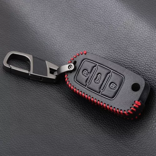 Funda De Piel Y Carcasa Para Llave Vw Jetta,beetle,golf Bora