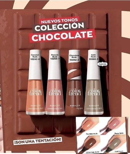 Avon Color Trend Esmalte Brillo Larga Duración 8ml Color Caramel Nude