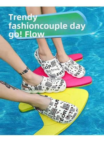 Sandalias De Playa Antideslizantes De Eva Unisex Con Punta A