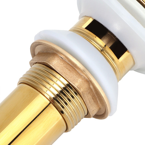 Desagüe De Lavabo Dorado Antiobstrucciones Sin Relleno