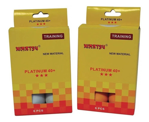 Imagen 2 de 2 de Pelotas Ping Pong Nimatsu 40+ 3***blister X 6 Atletic Lefran