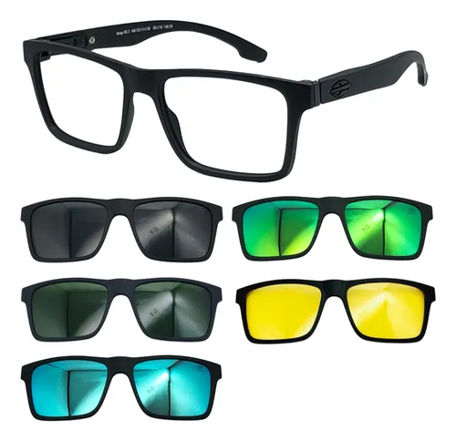 comprar Oculos Mormaii 6153 Swap Ng2 A14 Preto Com 5 Clipons Cgavn