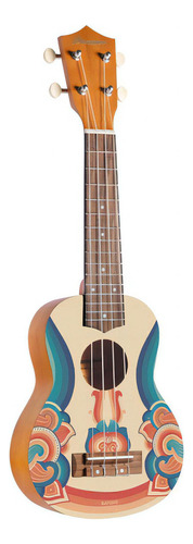 Ukelele Soprano Linden U-21-retro Con Funda Bamboo