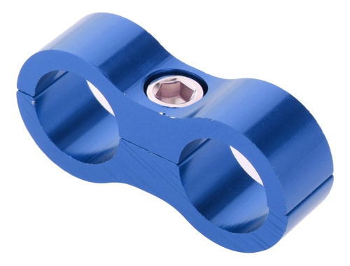 Abrazadera Separadora De Manguera De 2 Orificios An8 Azul