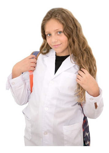 Imagen 2 de 3 de Guardapolvo Niño Unisex Talle 16 Con Botones