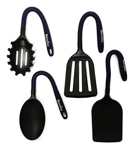 Set De Utensilios De Cocina Bendies (espátula Ranurada, Espá