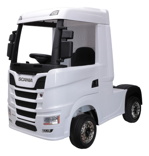 Caminhão Elétrico Infantil 12v Scania 4x4 Com Controle Cor Branco