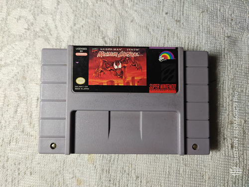 Spiderman Venom: Maximum Carnage Snes (Usado)
