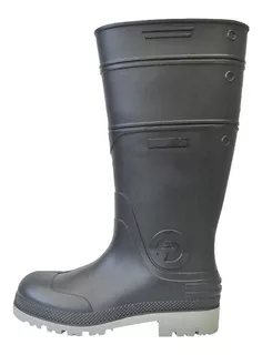 Bota Industrial Goma Negra Talle 39 Al 46