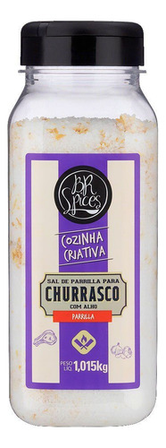 Sal de Parrilla para Churrasco com Alho BR Spices 1kg