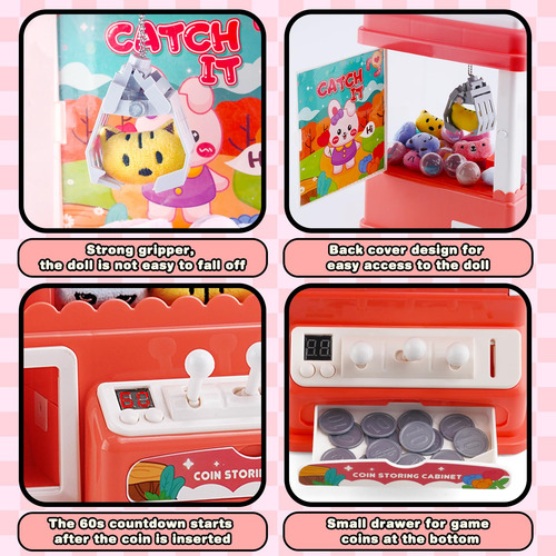 Máquina De Garras Ark Miido Mini Para Niños Y Fiestas Color