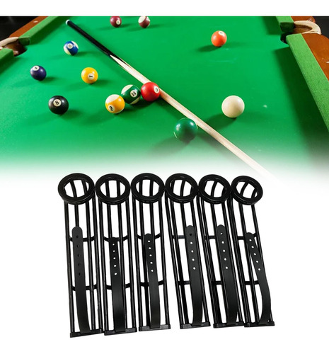 6x Accesorios De Riel De Bolsillo Para Mesa De Billar,