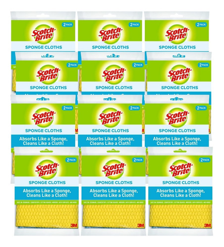 Paño De Limpieza Scotch-brite Sponge, Paquete De 24 Unidades