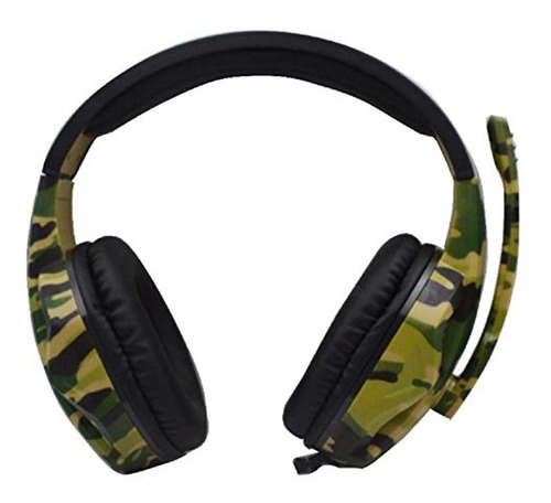 Auriculares Con Micrófono, Micrófono Y Bajos (camuflaje)