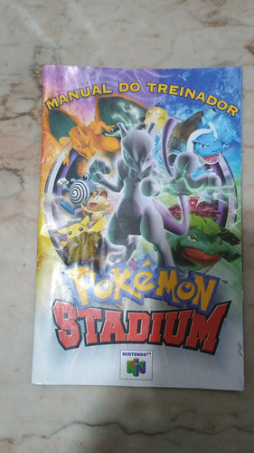 Nintendo 64 Manual Pokémon Stadium Big Box. (Usado)