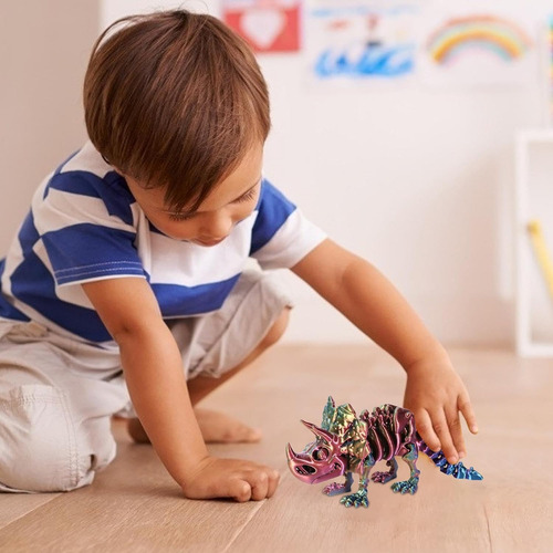 Figura De Dinosaurio Impresa En 3d, Juguete De Dinosaurio