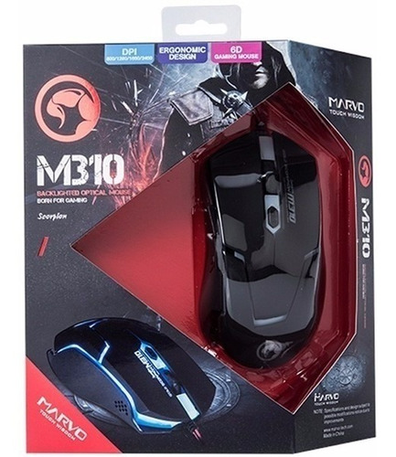 Marvo M310 Mouse Gamer Usb 7 Colores