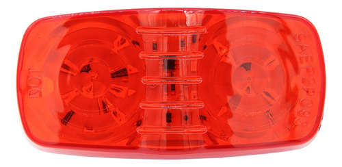 Pack 10 Unidades Foco Lateral  Trocha 10led 12v24v Roja