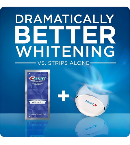 Crest Whitestrips 3d Tiras Para Blanquear Dientes Con Luz