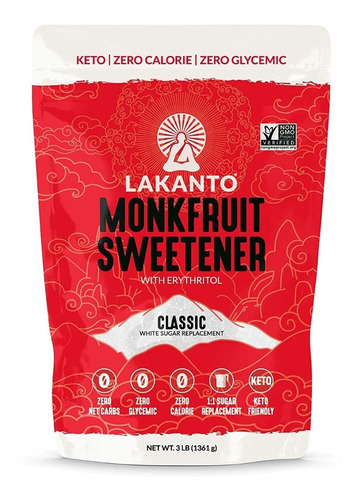 Lakanto Monkfruit Classic Edulcorante 3 Lb 1361gr