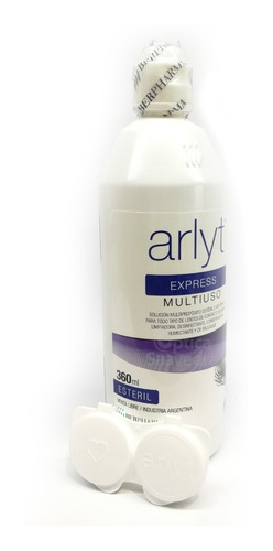 Imagen 2 de 5 de Arlyt Express 360 Ml Solucion Para Lentes Contacto + Estuche