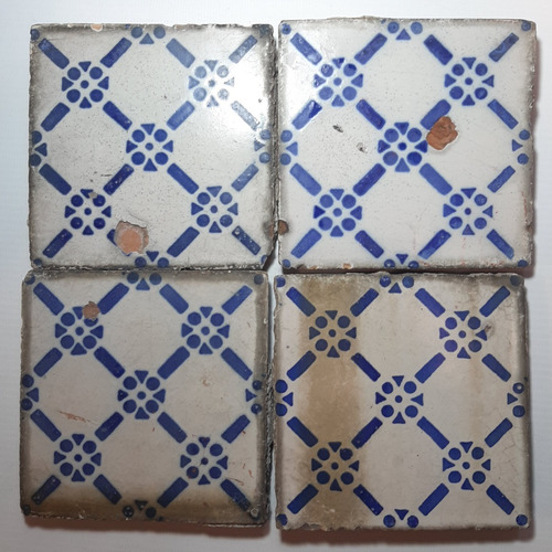 Imagen 7 de 7 de Antiguo Azulejo Pas De Calais N° 13 7713
