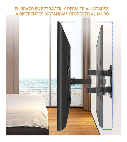 Soporte Monitor Vesa Articulado 23-55 Pulgadas Tv Pantalla