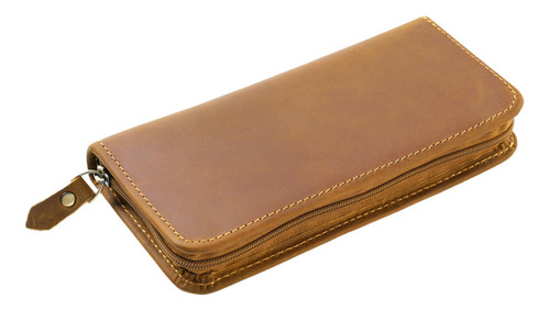 Crazy Horse Estuche Para Lápices Estuche Para Marrón