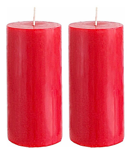 Pack Velas Rojas - Aromática - Amor Y Pasión 10 X 5 Cm