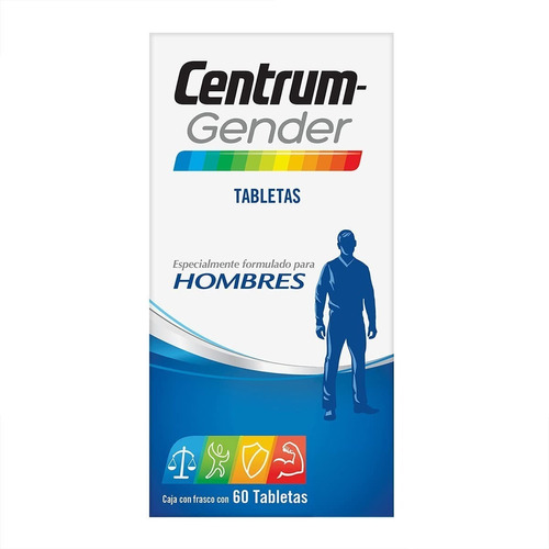 Centrum Gender C/60 Tabletas Multivitaminico Hombre