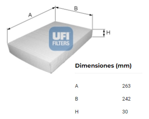 Filtro Ufi 53.325.00 = Pa4462 68079487aa Gac2282 Cf11183
