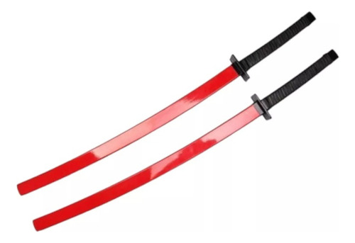 Kit Com 2 Espadas Deadpool Bainha Vermelha Coleção Cosplay Cor Vermelho