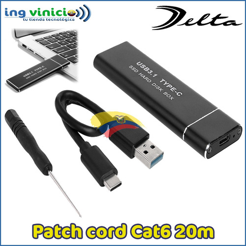 Case Enclosure Delta Usb 3.0 M.2 Discos Pci-e Nvme Ssd
