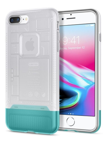 Funda Spigen Uso Rudo Classic Para iPhone 7 Plus | 8 Plus Color Snow Classic C1
