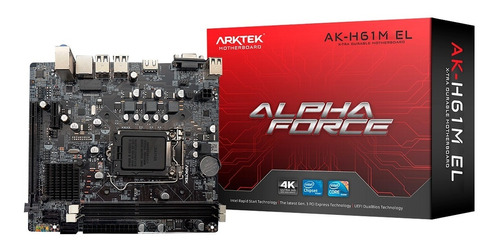 Tarjeta Madre Artek Alpha Force H61 Sata Ddr3 Pcie Hdmi Bagc