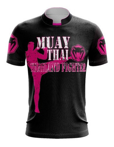Camiseta Muay Thai Chute No Peito Camisa Luta Treino Boxe