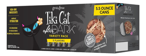 Tiki Cat After Dark Paquete Variado 8 Latas De 5.5 Oz