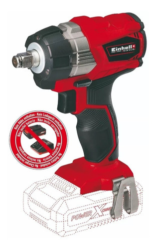 Llave De Impacto Inalámbrica 18 V Brushless - Einhell Color Rojo