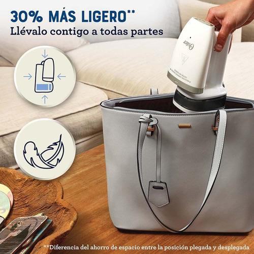 Imagen 5 de 7 de Vaporizador De Prendas De Mano Plegable Gcstfs200 Color Blanco