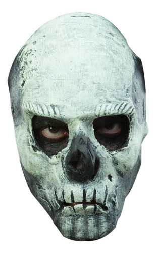 Máscara Calavera Brilla Oscuridad Halloween Terror Color Blanco