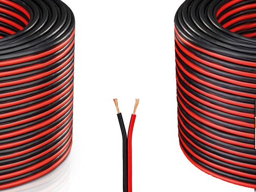Cable Para Bafle 2 X 1.5 Mm Rojo Y Negro Rollo X Metro P