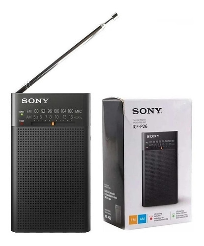 Radio Portatil Sony Icf-p26 Am Fm Salida Auricular