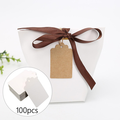 Etiqueta De Regalo De Papel De Bricolaje Estilo Vintage Para