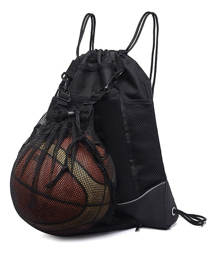 Mochila De Baloncesto Plegable Bolsillo De Malla Desmontable