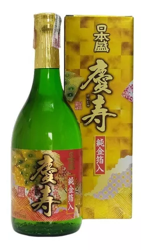 SAQUÊ HAKUSHIKA GOLD COM FLOCOS DE OURO 720ml - Sake - Bebida japonesa -  Limao Distribuidora de bebidas finas